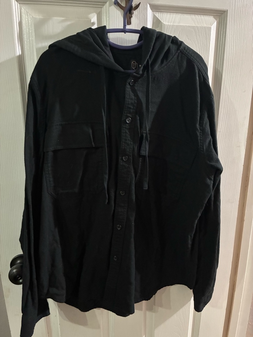 Men’s XL Button Up Hooded Jacket